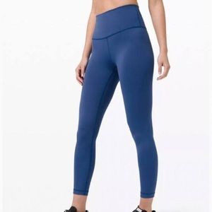 Lululemon Wunder Train High Rise Crop Size 4 Color Regatta Blue